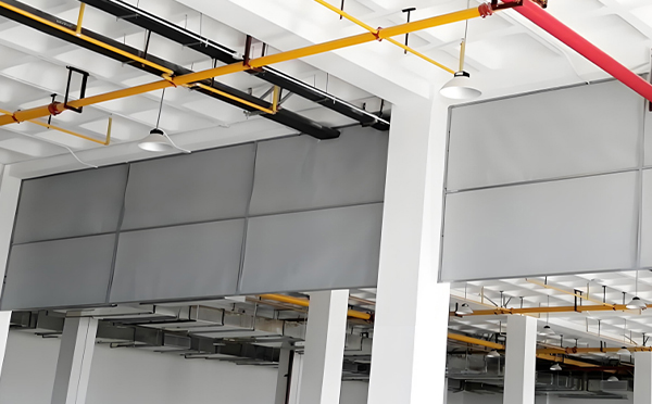 商场防烟分区常闭节点:白水挡烟垂壁高度与控制器接线图解 商场防烟分区常闭节点:白水挡烟垂壁高度与控制器接线图解